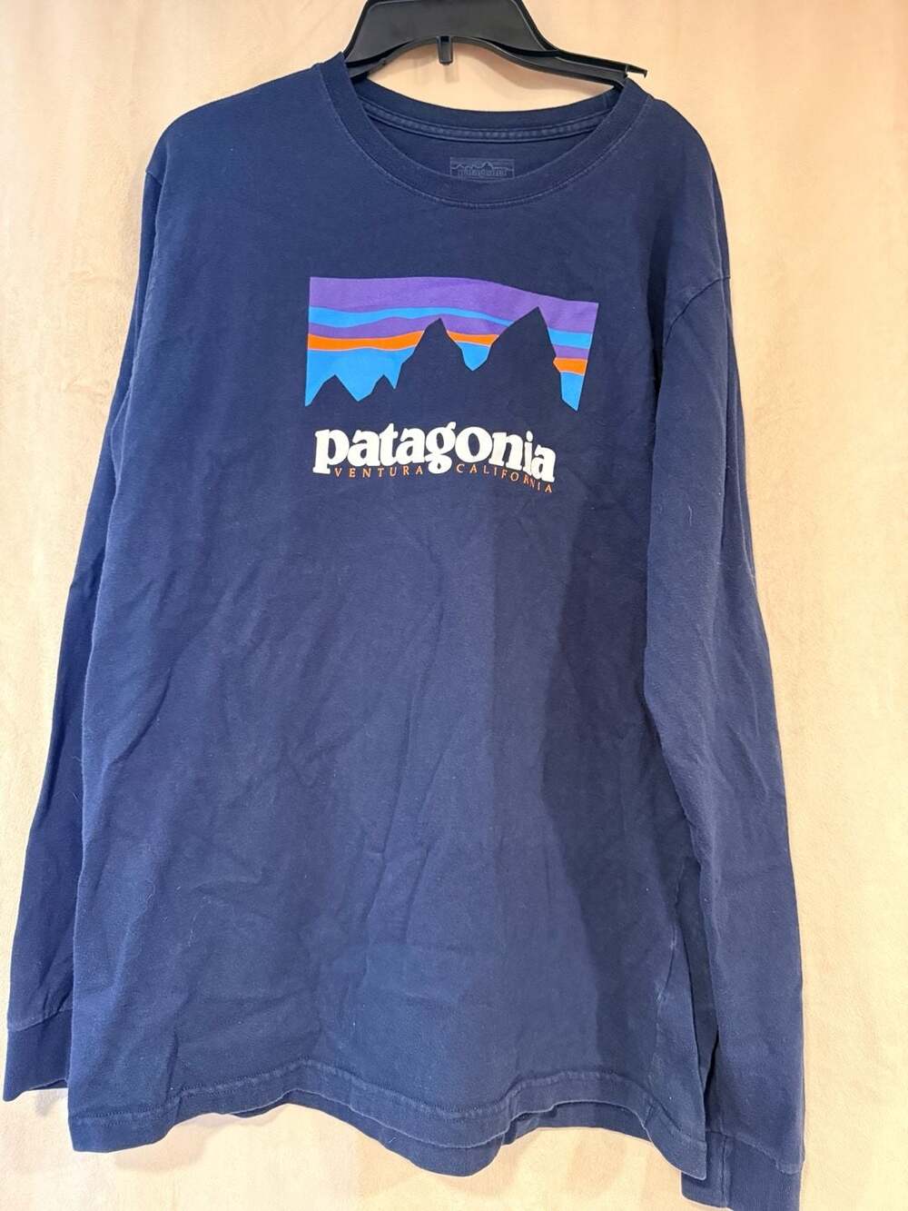 Patagonia Men's Long-Sleeve P-6 Logo Responsibili-Tee Graphic Shirt Medium